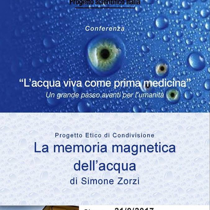 Evento: L’acqua viva come prima medicina